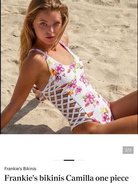 Frankie's Bikinis Camilla One Piece in Floral Bouquet